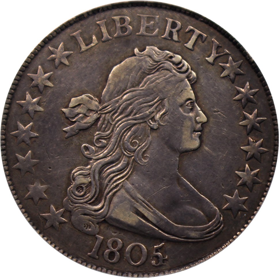 image for: 1805/4 50c PCGS VF35 (O-101, OGH)