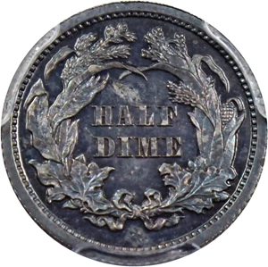 image for: 1867 H10c PCGS Proof 64