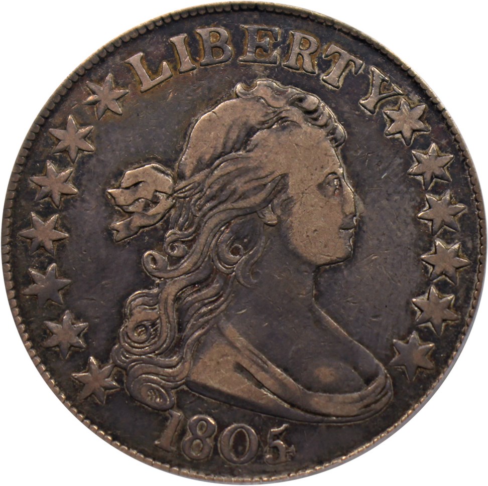 image for: 1805/4 50c PCGS VF20 (O-102)