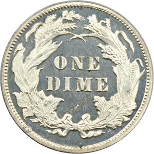image for: 1878 10c PCGS Proof 63 DCAM