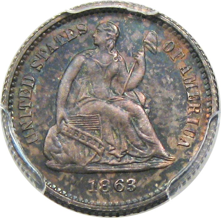 image for: 1863 H10c PCGS Proof 64