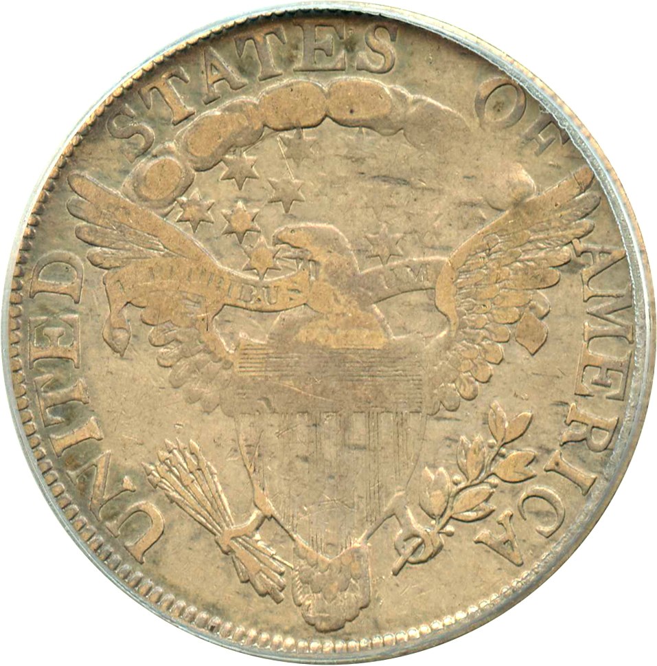 image for: 1806 50c PCGS VF30 (O-105, Knob 6, Large Stars)