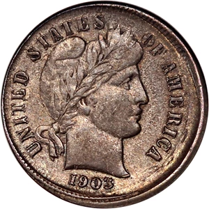 image for: 1903 10c ANACS XF40 (Broadstruck, Double Struck)