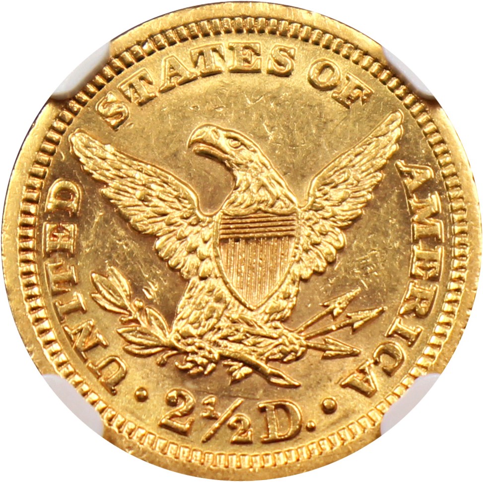 image for: 1894 $2 1/2 NGC MS62