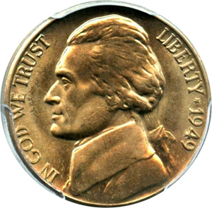 image for: 1949-D/S 5c PCGS MS66