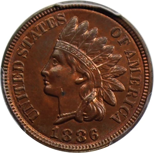 image for: 1886 1c PCGS MS64 RB (Type 2)
