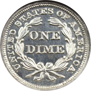 image for: 1858 H10C NGC/CAC Proof 66 CAM