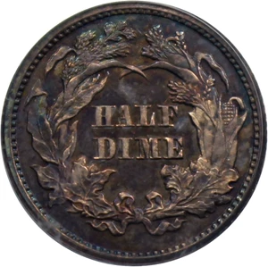 image for: 1866 H10c PCGS/CAC Proof 64