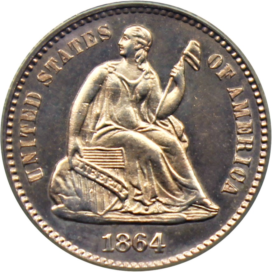 image for: 1864 H10C PCGS/CAC Proof 65 CAM