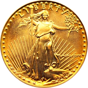 image for: 1986 Gold Eagle $25 PCGS MS69