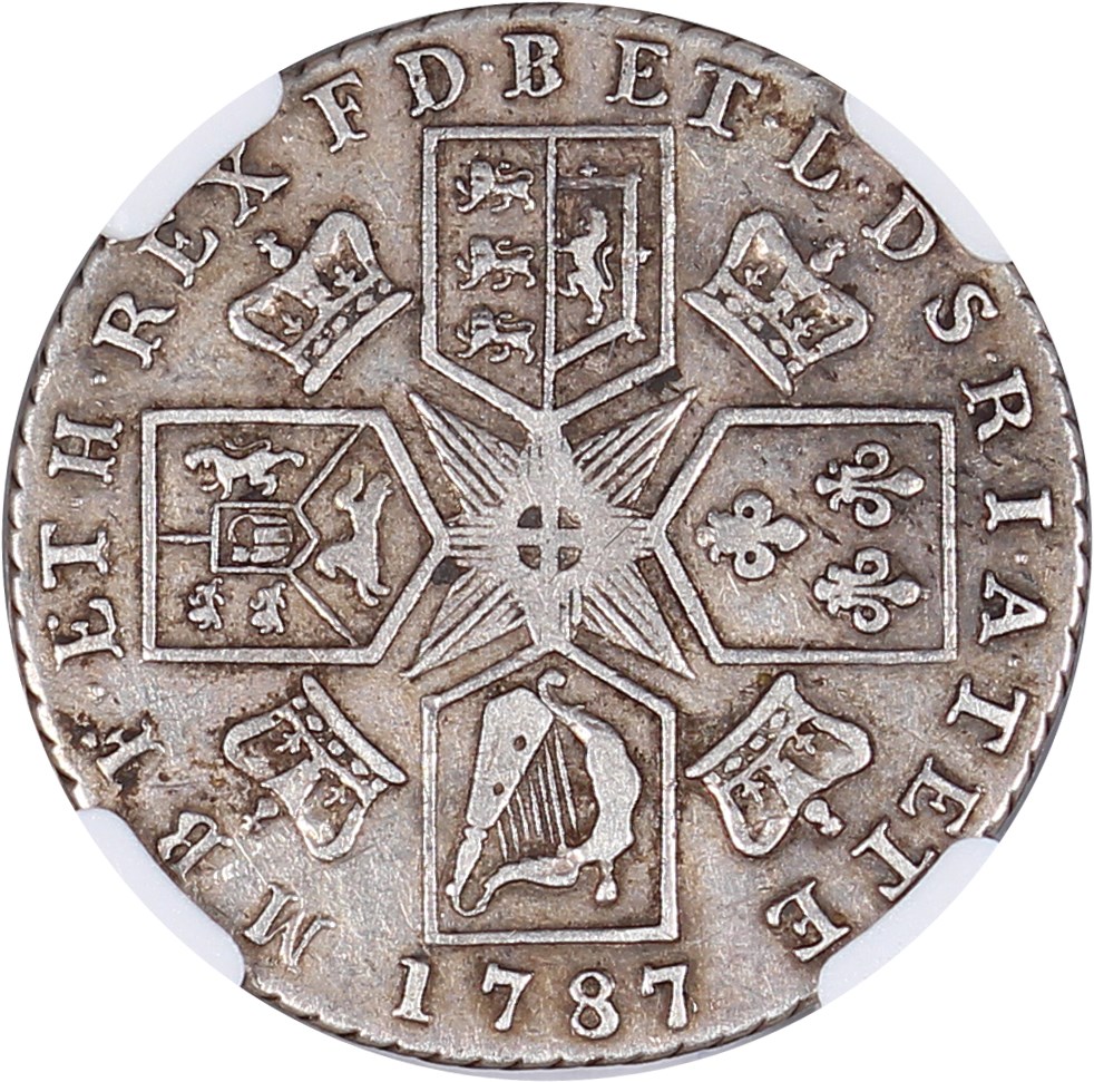 image for: Great Britain: 1787 1 Shilling NGC VF35 (Stop After III)