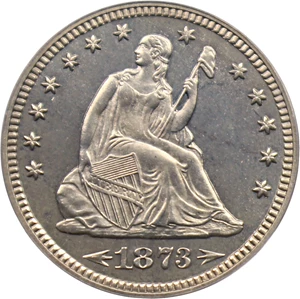 image for: 1873 25c PCGS Proof 64 (Arrows)