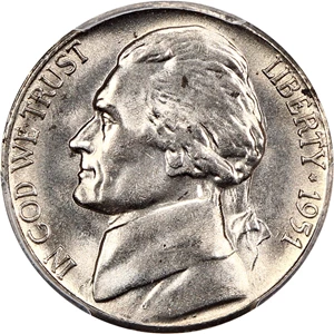 image for: 1951-S 5c PCGS MS66