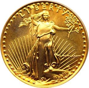 image for: 1986 Gold Eagle $25 PCGS MS69