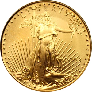 image for: 2005 Gold Eagle $10 PCGS MS69
