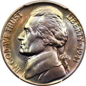 image for: 1941-D 5c PCGS MS66