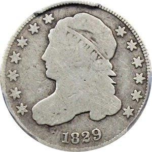 image for: 1829 10c PCGS Good-06 (Curl Base 2)