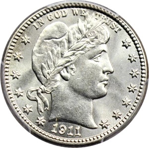 image for: 1911-S 25c PCGS/CAC MS66