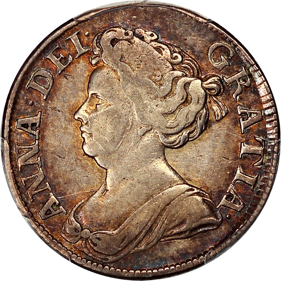 image for: Great Britain: 1711 1 Shilling PCGS VF35 (S-3618 4th Bust)
