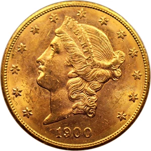 image for: 1900-S $20 PCGS MS62