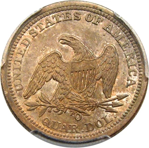 image for: 1843-O 25c PCGS/CAC MS63+ (Large O, FS-501) ex: Eliasberg
