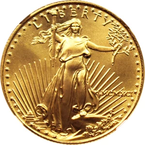 image for: 1991 Gold Eagle $25 NGC MS69