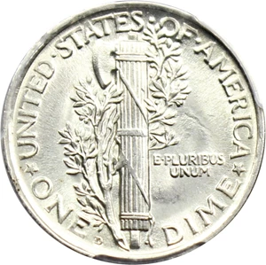image for: 1918-D 10c PCGS/CAC MS66