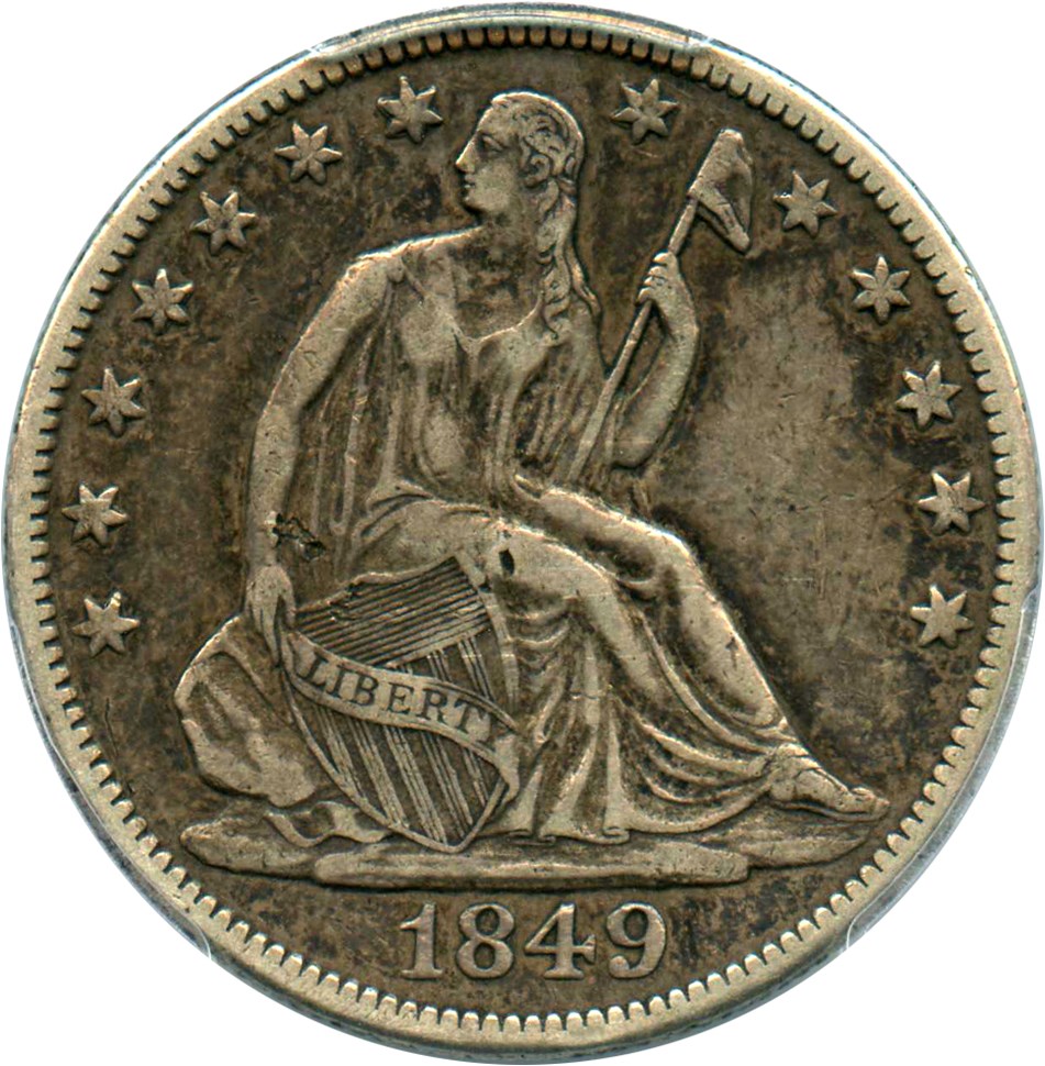 image for: 1849-O 50c PCGS VF30