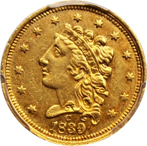 image for: 1839-C $2 1/2 PCGS/CAC AU53