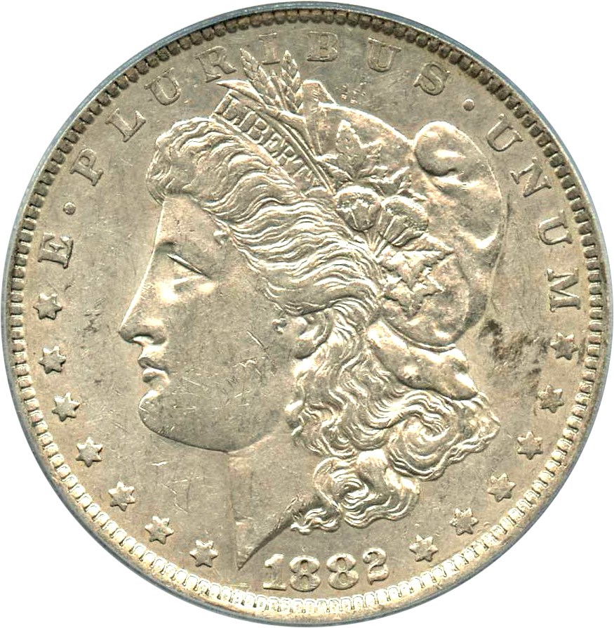 image for: 1882-O/S $1 PCGS AU55 (Weak, VAM-5)