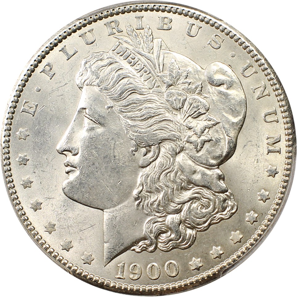 image for: Top 100 VAM: 1900 $1 PCGS MS62 (VAM-11, Doubled Wing)