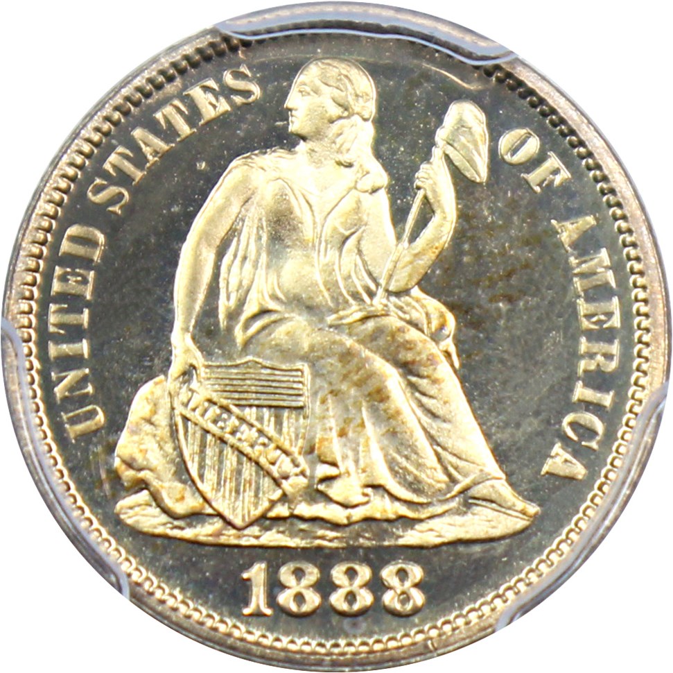 image for: 1888 10c PCGS/CAC Proof 66