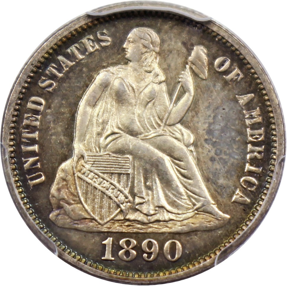 image for: 1890 10c PCGS/CAC Proof 64