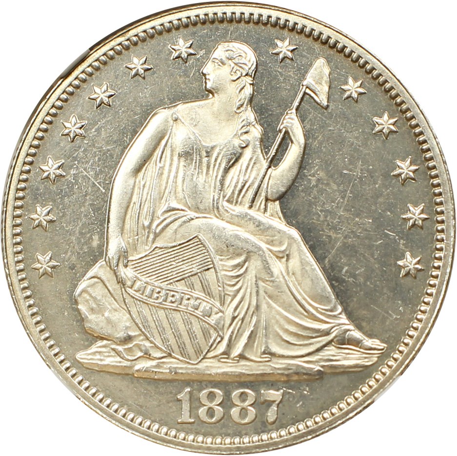 image for: 1887 50c NGC Proof 64 CAM