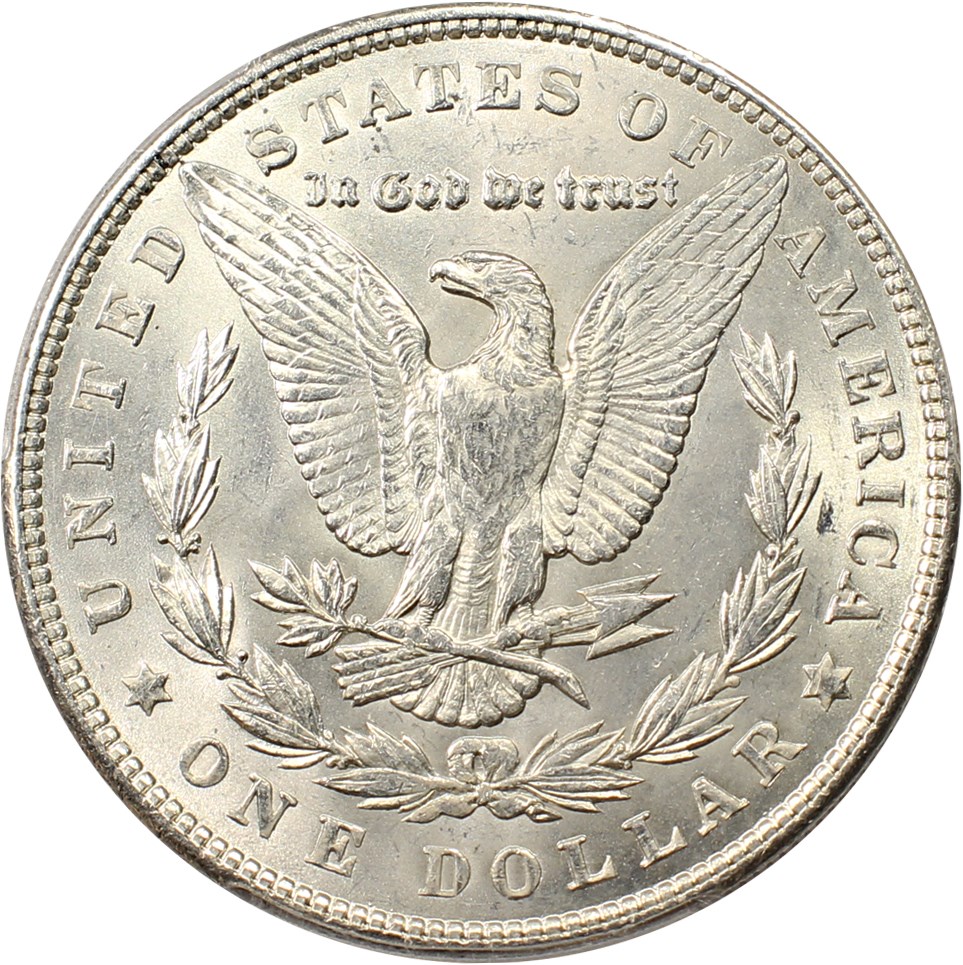 image for: Top 100 VAM: 1900 $1 PCGS MS62 (VAM-11, Doubled Wing)