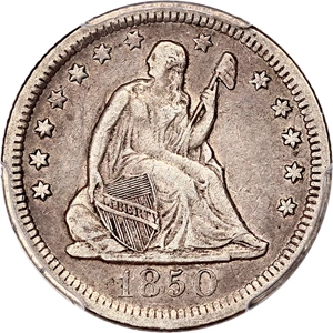 image for: 1850-O 25c PCGS XF40