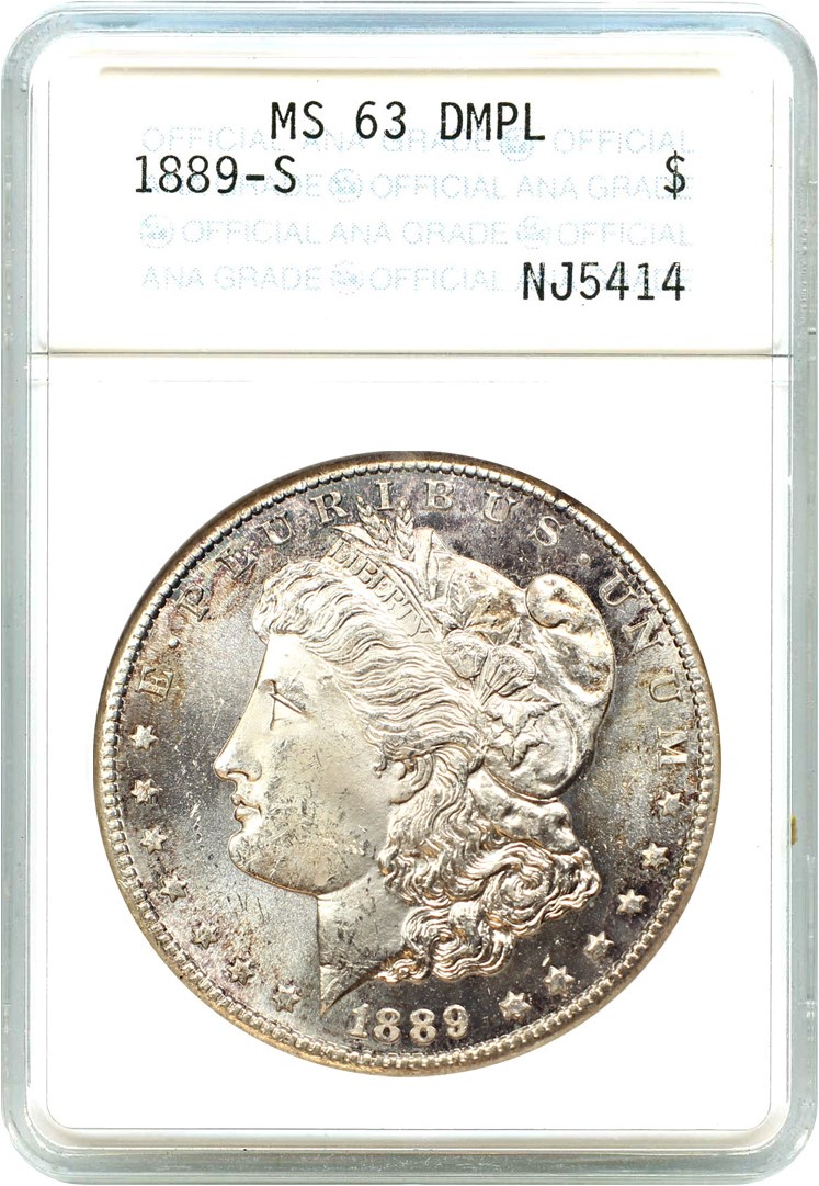 image for: 1889-S $1 ANACS MS63 DMPL