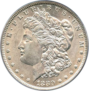 image for: Hot 50 VAM: 1880-O $1 PCGS AU55 (VAM-21, Checkmark)