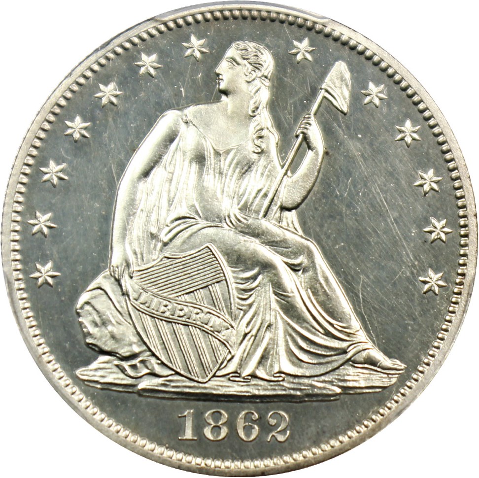 image for: 1862 50c PCGS Proof 64