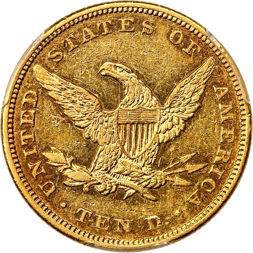 image for: 1846 $10 PCGS AU53