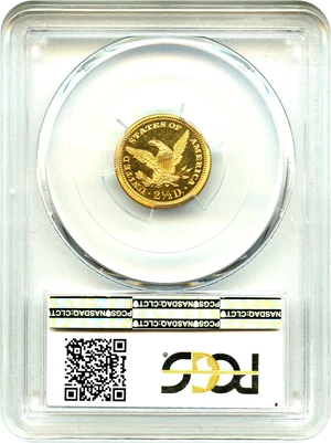 image for: 1893 $2 1/2 PCGS Proof 65 DCAM