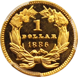 image for: 1886 G$1 PCGS/CAC Proof 64+ CAM