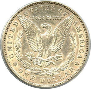 image for: Hot 50 VAM: 1900 $1 PCGS AU55 (VAM-16, Two Olive Rev)