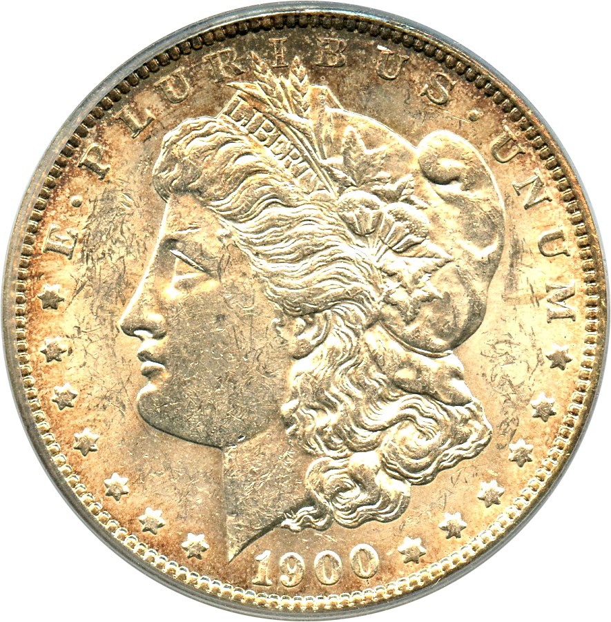 image for: Top 100 VAM: 1900 $1 PCGS MS60 (VAM-24, Doubled Wing)