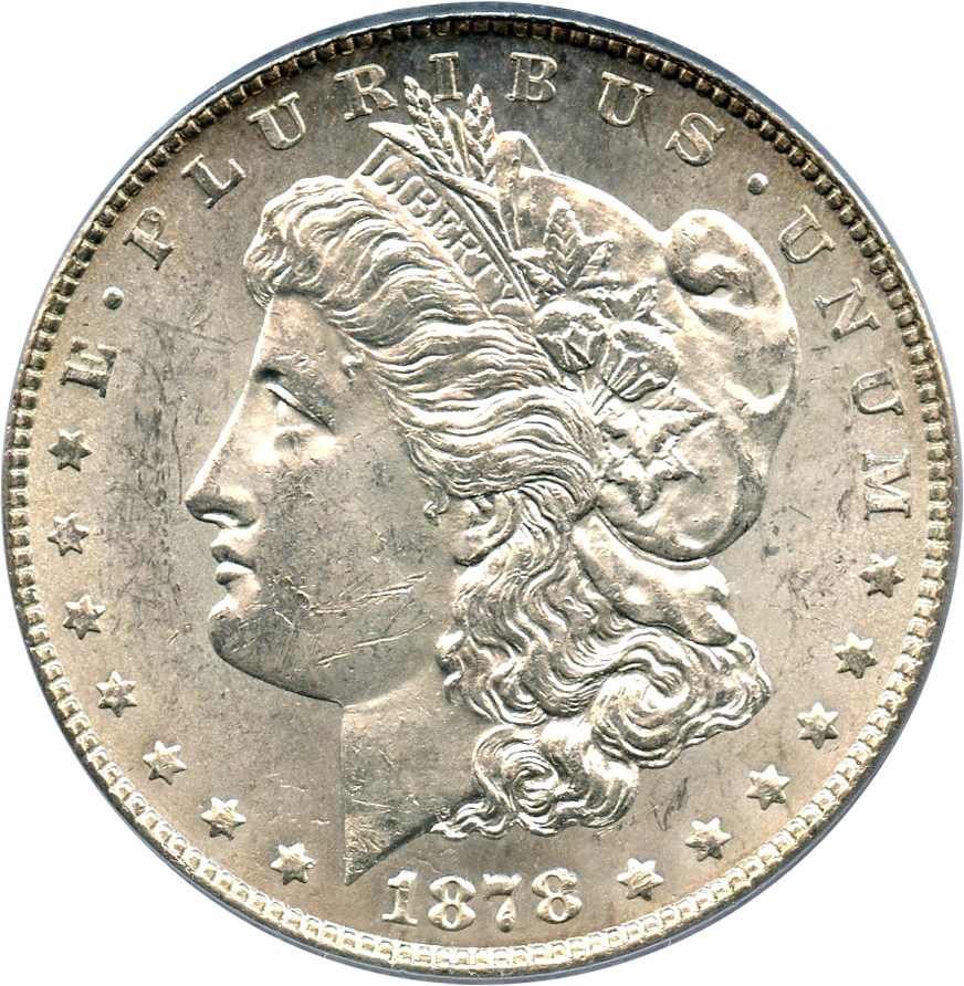 ドル　様 1878 S Morgan Dollar Doubled RIB VAM 6 Mint State (MS