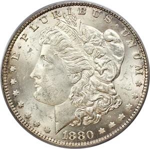 image for: Top 100 VAM: 1880-O $1 PCGS MS62 (VAM-48, Hangnail)