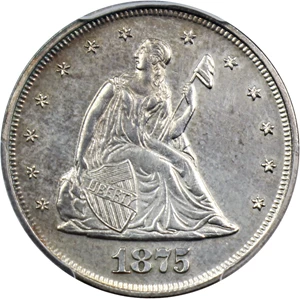 image for: 1875 20c PCGS Proof 62