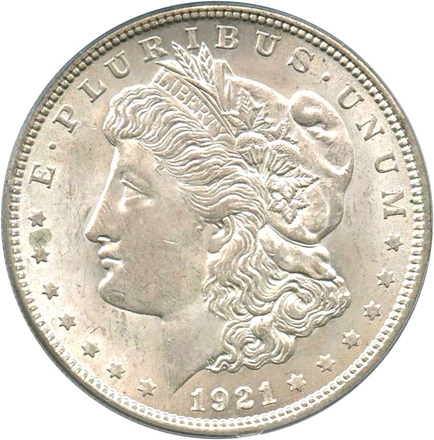 image for: Top 100 VAM: 1921 Morgan $1 PCGS MS63 (VAM-41 Pitted Reverse)