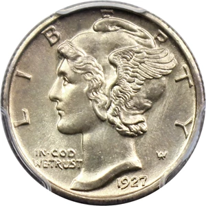 image for: 1927-S 10c PCGS MS64 FB