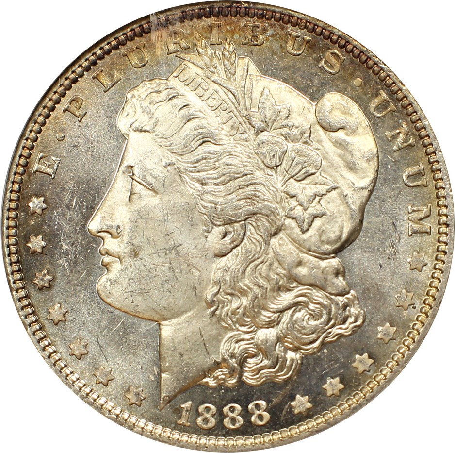 image for: 1888 $1 ANACS MS64 DMPL